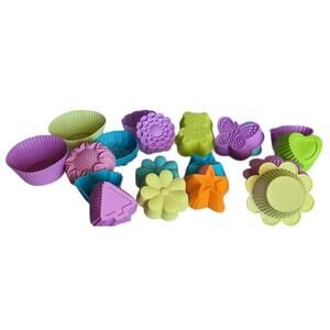 20 Piece Silicone Cupcake reusable molds